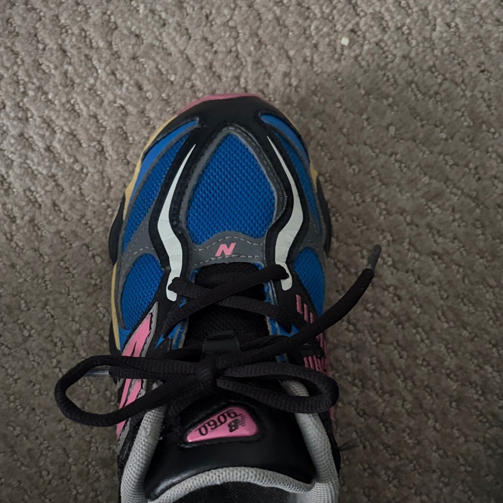 New Balance Kids' Vibrant Blue and Pink Sneakers - Picture 3 of 6